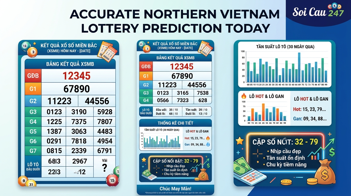 Soi cầu miền Bắc hôm nay chuẩn xác