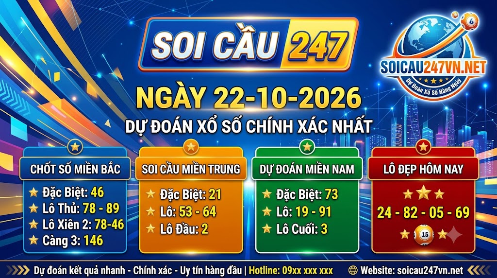 Soi cầu 247 ngày 22-10-2026